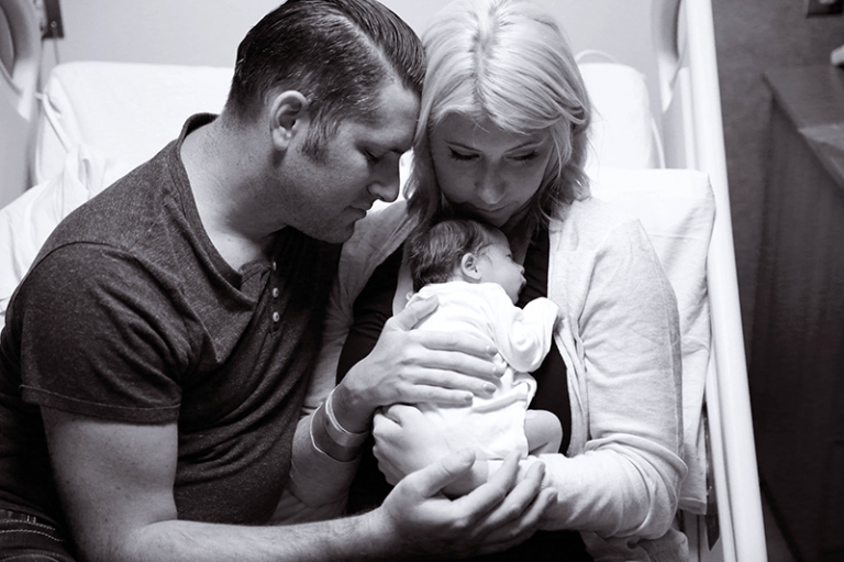 Raleigh newborn hospital photographer