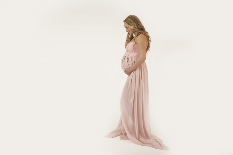 Studio Maternity Session in Holly Springs