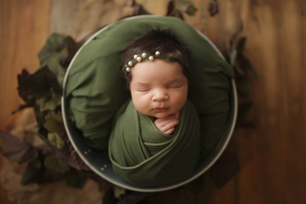 Raleigh newborn photographer studio session